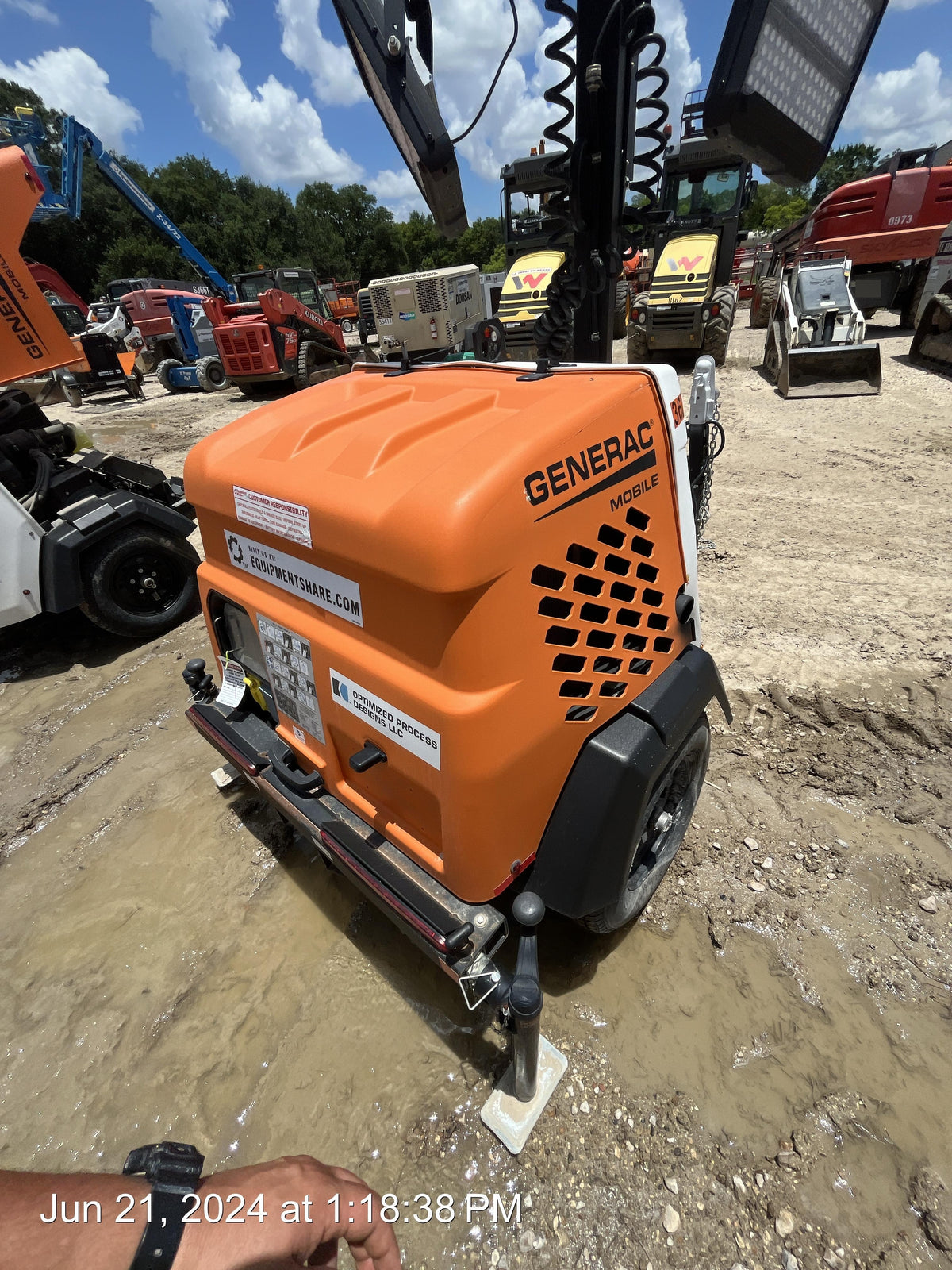 2023 Generac MLT2 Diesel, Flex Switch 120V Input, Powerzone Controller, 
(4) 320W LED Lights, 4kW Generator, 39.9 Gal Fuel Tank, 2" Ball, T3