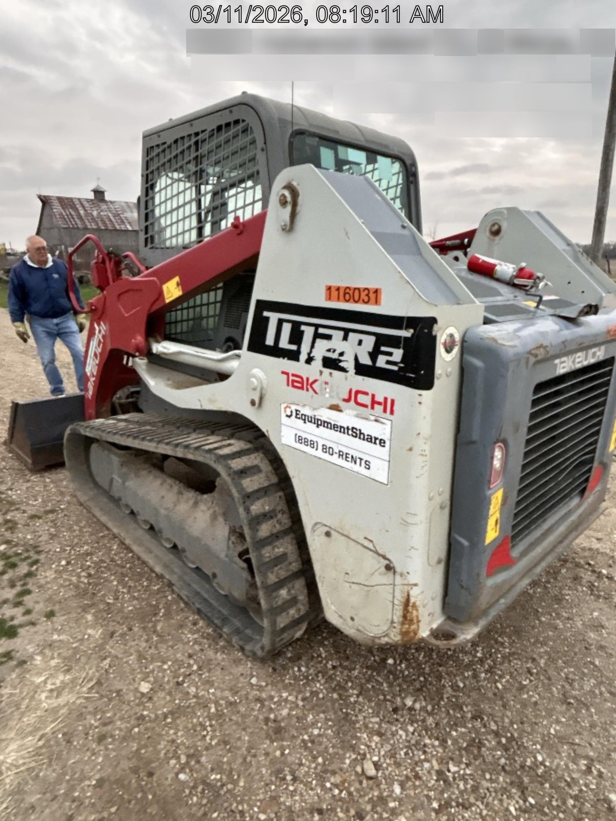 2020 Takeuchi TL12R2-CRR Cab/Heat/Air, Hydraulic QC, Ride Control