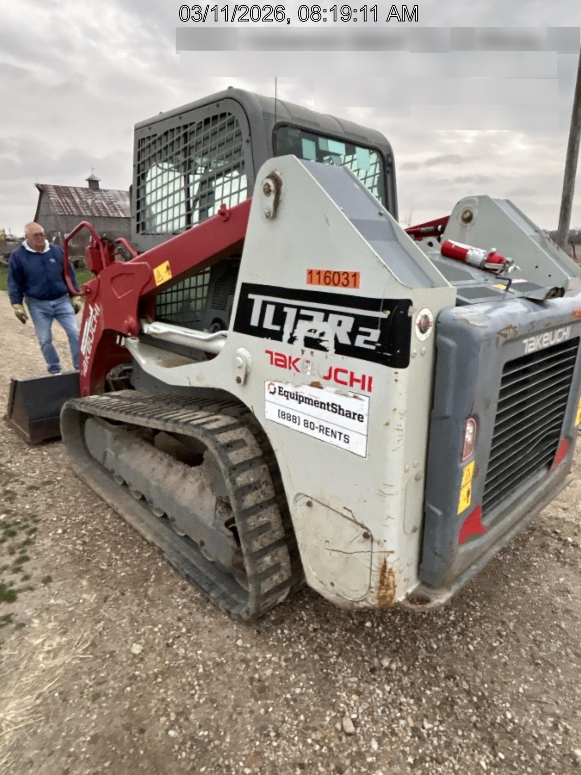 2020 Takeuchi TL12R2-CRR Cab/Heat/Air, Hydraulic QC, Ride Control