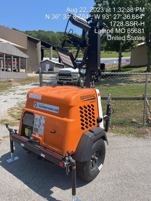 2023 Generac MLT2 Diesel, Flex Switch 120V Input, Powerzone Controller, (4) 320W LED Lights, 4kW Generator, 39.9 Gal Fuel Tank, 2" Ball, T3