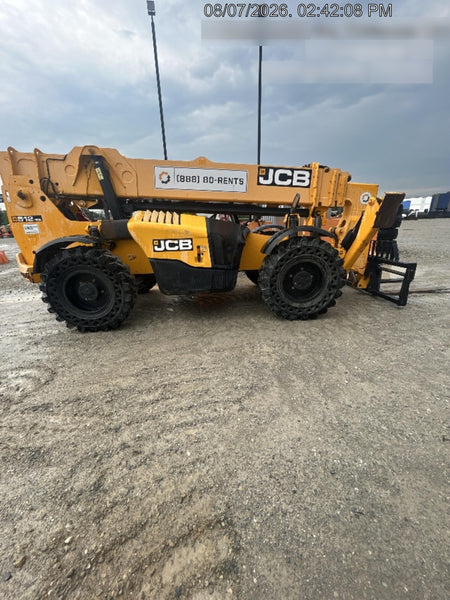 2019 JCB 512-56 Canopy, 74 HP, Solid Tires, STD Worklight, Beacon, Aux Hydraulics, Lifting Eye, Back up Alarm 66" Carriage, 60" Forks