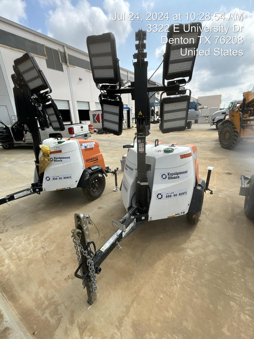 2024 Generac MLT2 Diesel, Flex Switch 120V Input, Powerzone Controller, 
(4) 320W LED Lights, 4kW Generator, 39.9 Gal Fuel Tank, 2" Ball, T3