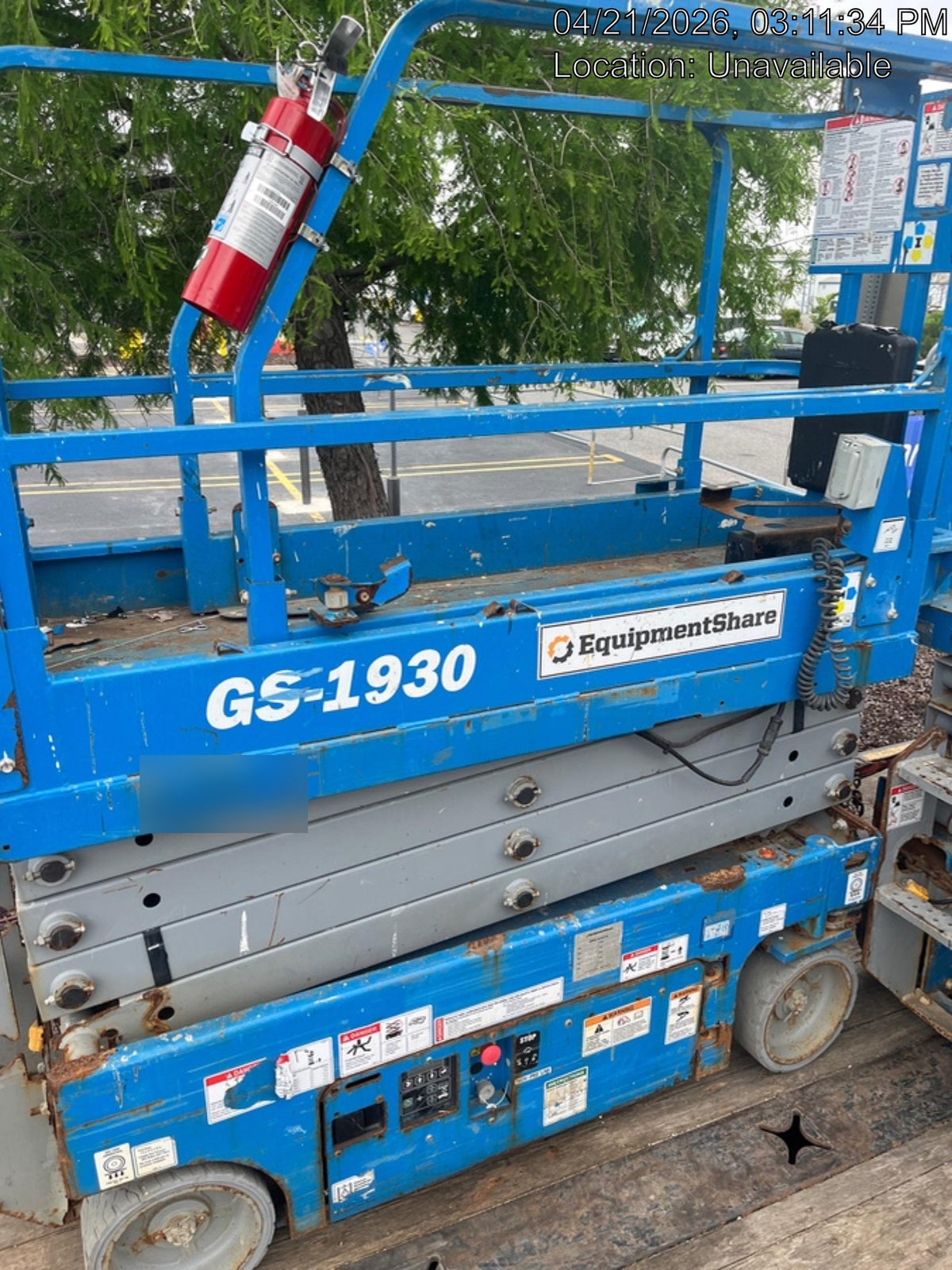 2020 Genie GS-1930 Solid Non Marking Tires, Beacon, Folding rails with half height swing gate
