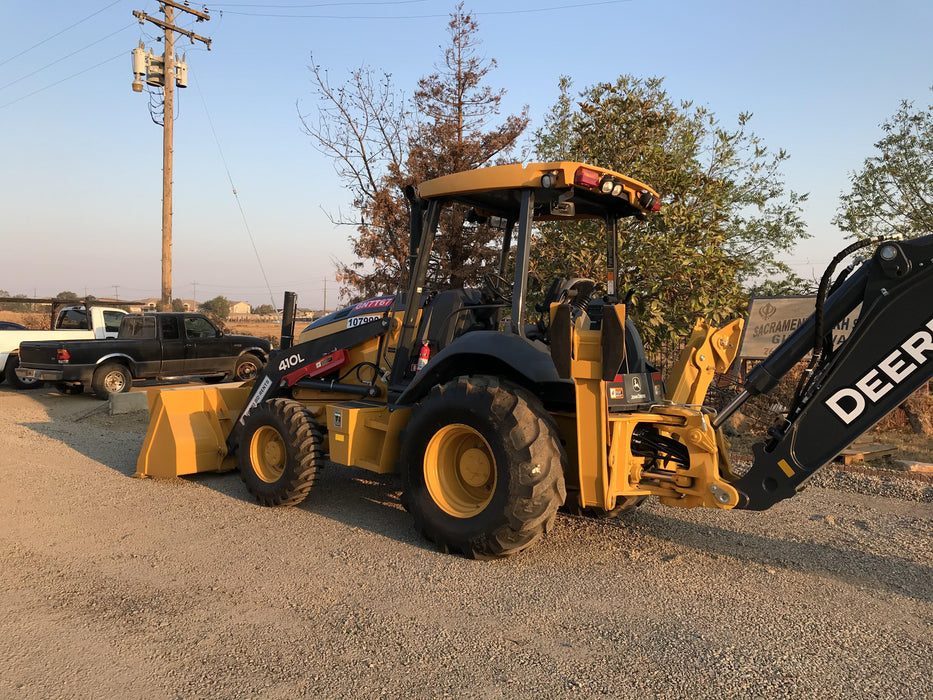 2020 John Deere 410L - Extendable Stick Canopy, 4WD, Extendable Stick, Pilot Controls, 2 Way Hydraulics, TAG Manual QC