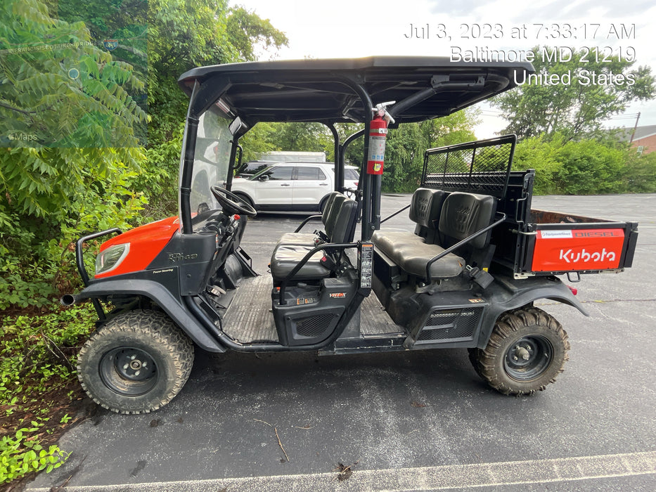 2021 Kubota RTV-X1140W-H Plastic Canopy, Windshield Acrylic Clear, LED Strobe Light, Wire Harness Kit, Back up Alarm