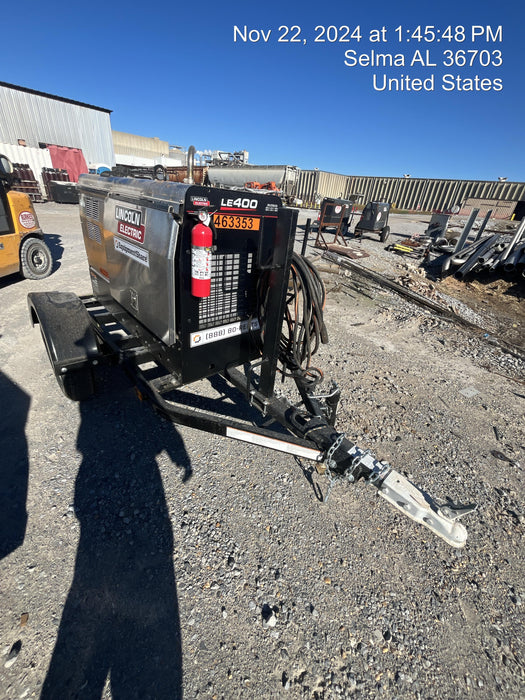 2024 Lincoln Electric LE400 Kubota V1505, Trlr, Cable Rack, Light Kit, ES Decals, T3