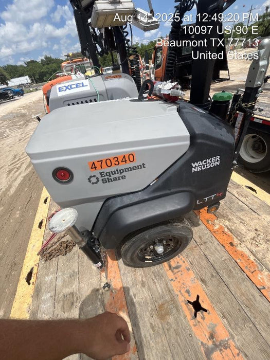 2024 Wacker Neuson LTT4 Diesel, Kohler KDW702, Deep Sea Controller, Auto Start, LED 320W, Bypass Outlet, T3