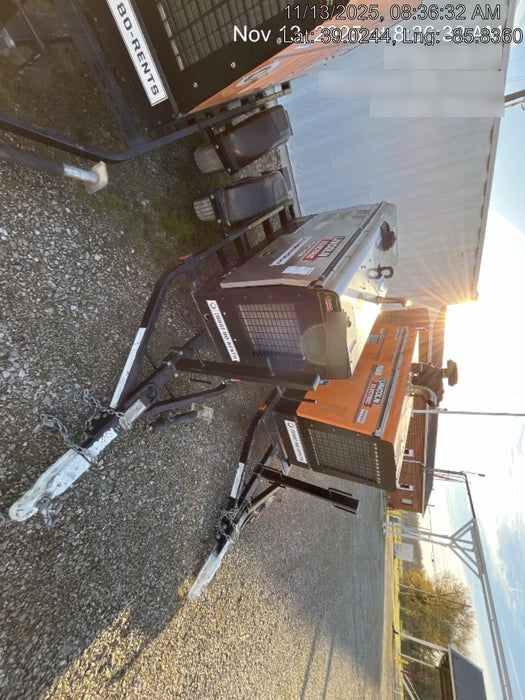 2019 Lincoln Electric Vantage 322 Ready-Pak 3, Two Wheel Trailer, Fender and Light Kit, Cable Rack