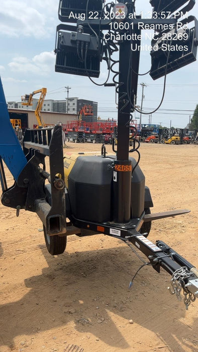 2022 Allmand NLV3GR (4) LED Light Fixture 350W, 23' Vertical Mast, 3kW Prime, Towable