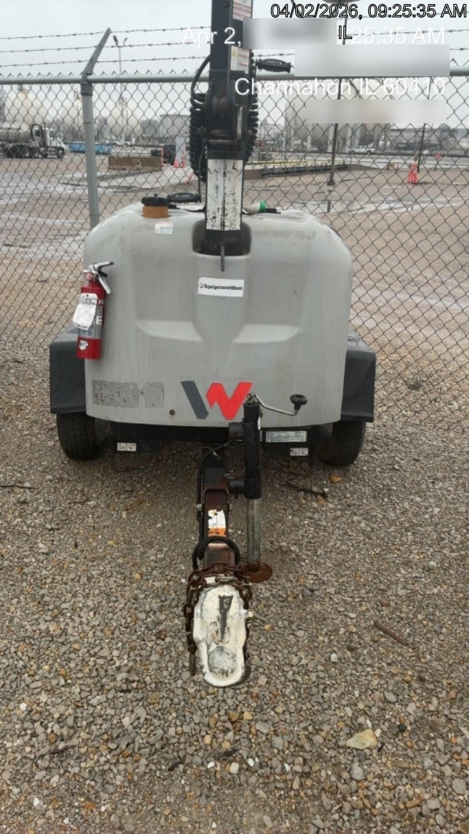 2019 Wacker Neuson LTV6L-MH Wacker Neuson LTV6L Mobile Light Tower w/Fuel Level Sensor Installed