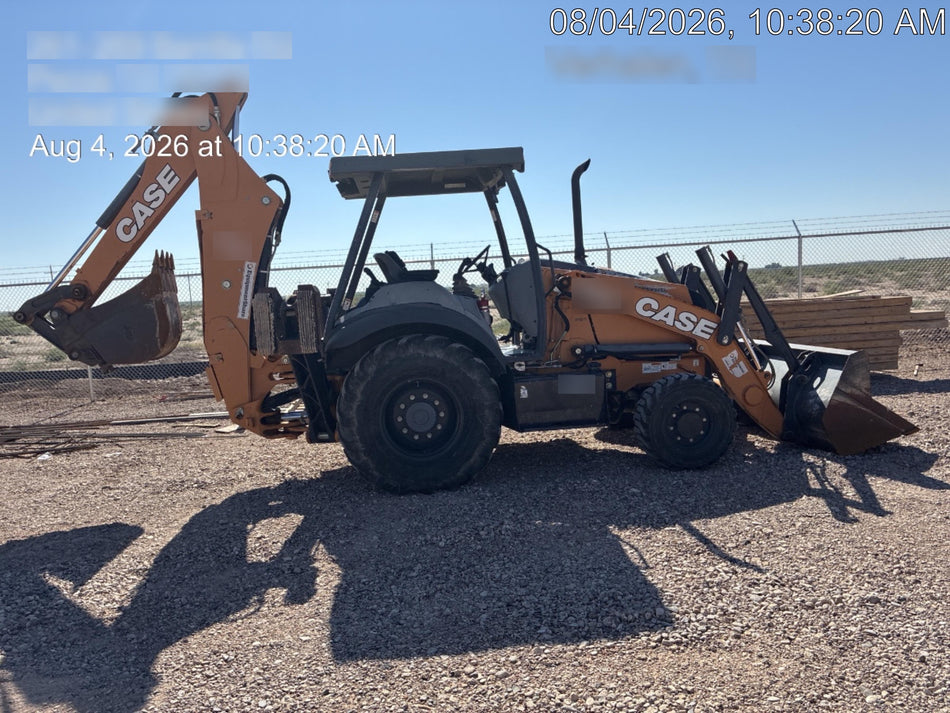 2019 Case 580N EP Canopy, 4WD, GP Front Bucket, Standard Stick, 1 Way Aux Hydraulics, ISO Controls