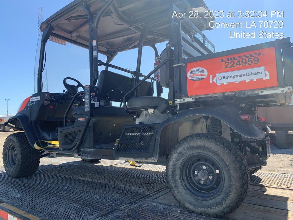 2022 Kubota RTV-X1140W-H Plastic Canopy, Windshield Acrylic Clear, LED Strobe Light, Wire Harness Kit, Back up Alarm