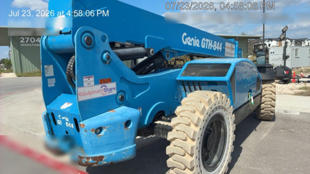 2017 Genie GTH-844 Diesel Engine, Solid Tires, 60" Carriage, Open ROPS