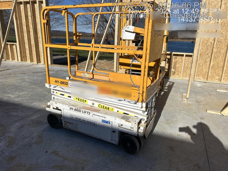 Custom Equipment HB-1430 Hy-Brid Scissor Lift
Platform capacity up to 670 lbs
Working height up to 20 ft
Weighs under 1,700 lbs
Non-marking wheels