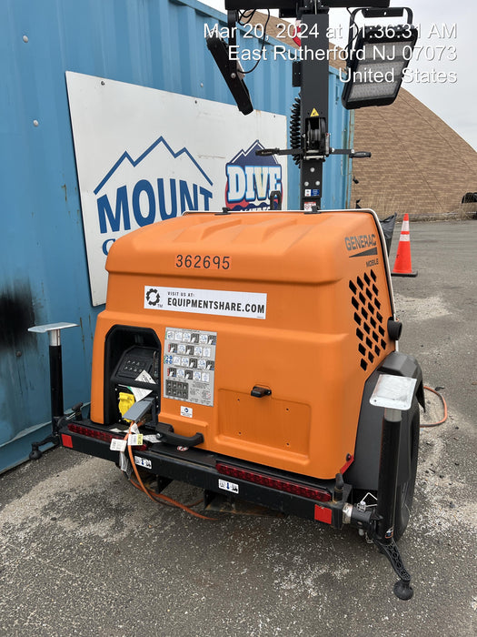 2023 Generac MLT2 Diesel, Flex Switch 120V Input, Powerzone Controller, 
(4) 320W LED Lights, 4kW Generator, 39.9 Gal Fuel Tank, 2" Ball, T3