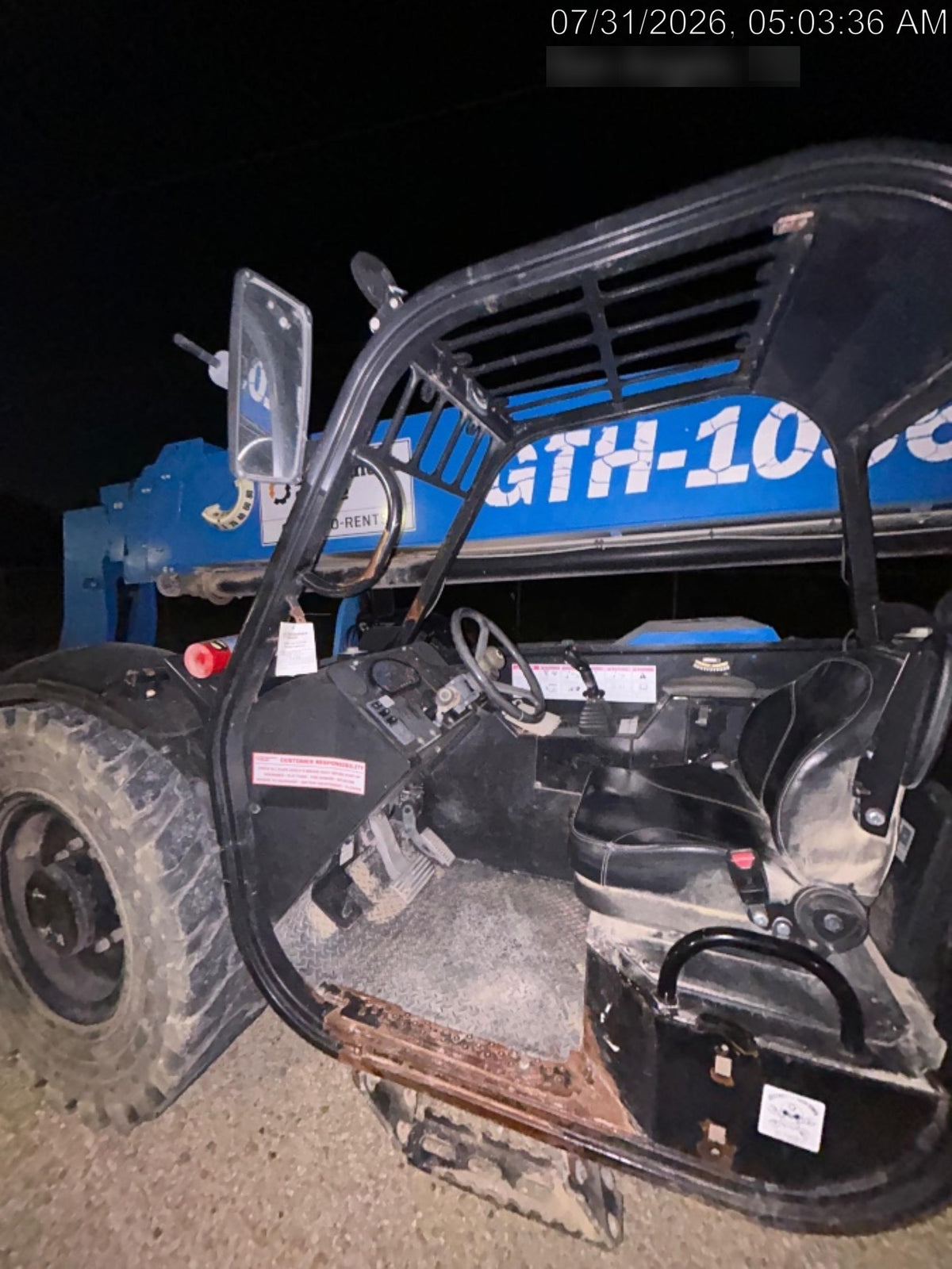2017 Genie GTH-1056 Genie GTH1056, Solid Tires, 60" carriage, Light Kit, Open ROPS