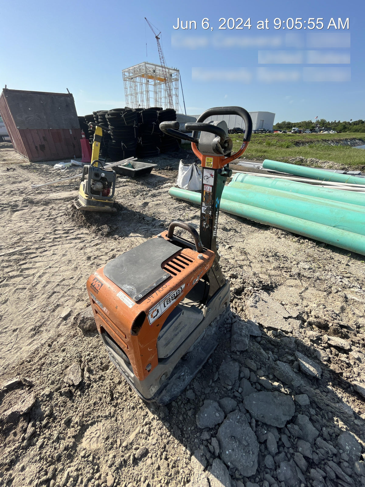 2023 Multiquip MV308GH Honda GX270, 18" Plate, Tachometer