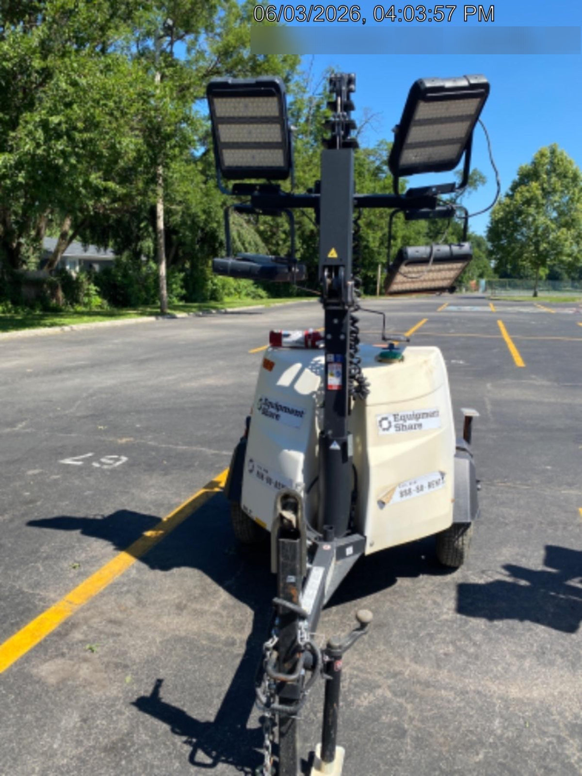 2023 Generac MLT2 Diesel, Flex Switch 120V Input, Powerzone Controller, 
(4) 320W LED Lights, 4kW Generator, 39.9 Gal Fuel Tank, 2" Ball, T3