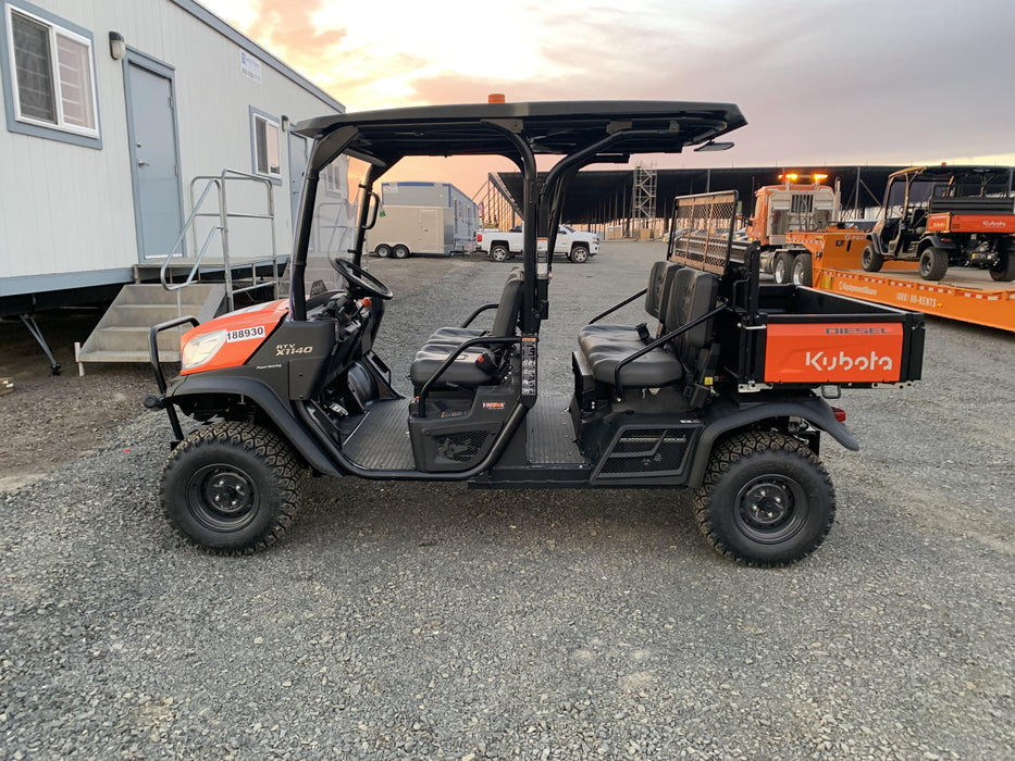 2021 Kubota RTV-X1140W-H Plastic Canopy, Windshield Acrylic Clear, LED Strobe Light, Wire Harness Kit, Back up Alarm