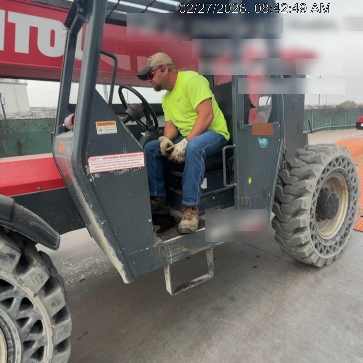 2019 Manitou MTA10055 MTA10055 - 74 HP T4, Canopy, Worklights/Strobe, Beacon, 66" Carriage, 60" Forks, Solid Tires, Lift Hook, Aux Hydraulics