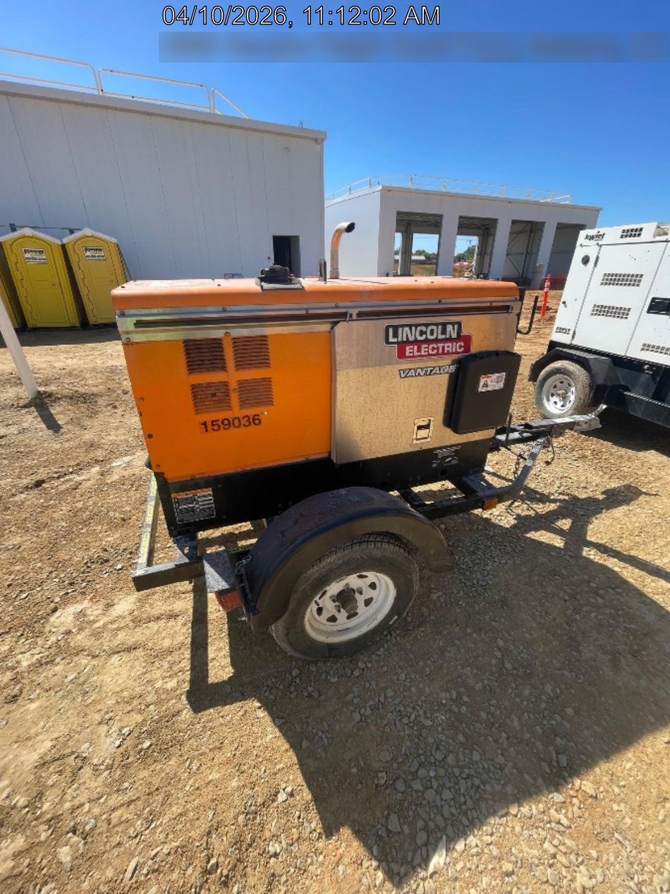 2021 Lincoln Electric Vantage 322 Vantage 322 Ready Pak 3 w/ Decals, ORANGE (includes trailer, cable rack, fender light kit) NO Telematics