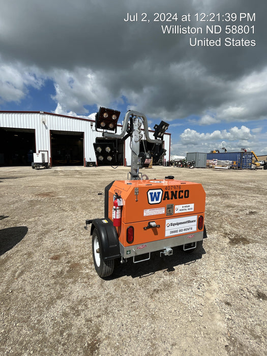 2024 Wanco WLTT-4MM4K Diesel, Deep Sea Controller, Shore Power Plug, Auto Start, (4) 350W LED Floodlights, 4kW Generator, 60 Gal Fuel Tank, 2" Ball, T3