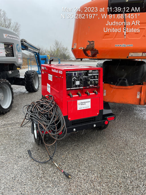 2022 Shindaiwa DGW400MDL Kubota D902 Engine, 23 HP, Dual Op Welder, Wire, Arc, Droop Stick, Tig, and CC Stick Functionality, Simulphase, 3 Phase and 1 Phase Gen Output, Single Axle NB Trlr, Slr Trckl Chrg 12V 12W, Fire Ext