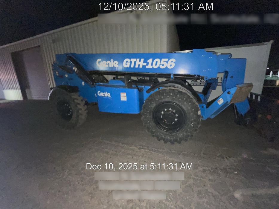 2018 Genie GTH-1056 Genie GTH-1056 w/ROPS, Work Lights, Solid Tires, RH Cab Mesh, Beacon, 60" Carriage and Forks