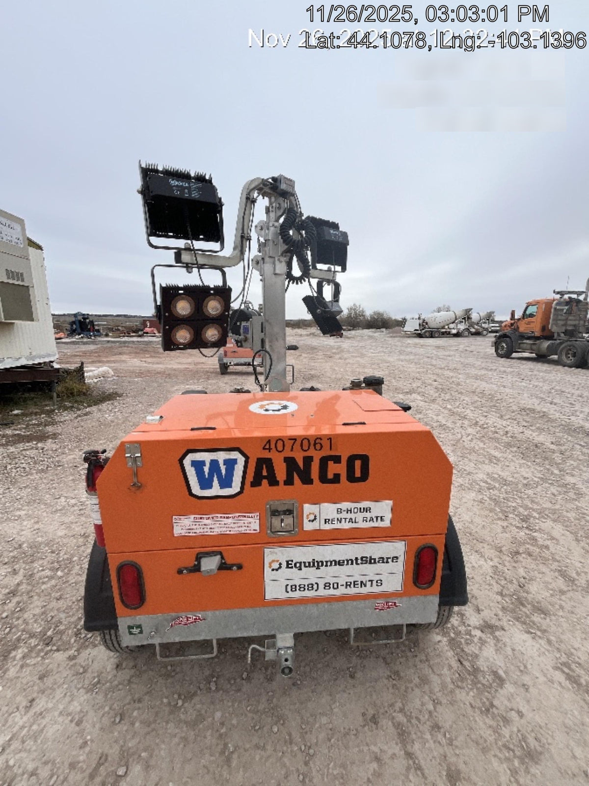 2024 Wanco WLTT-4MM4K Diesel, Deep Sea Controller, Shore Power Plug, Auto Start, (4) 350W LED Floodlights, 4kW Generator, 60 Gal Fuel Tank, 2" Ball, T3
