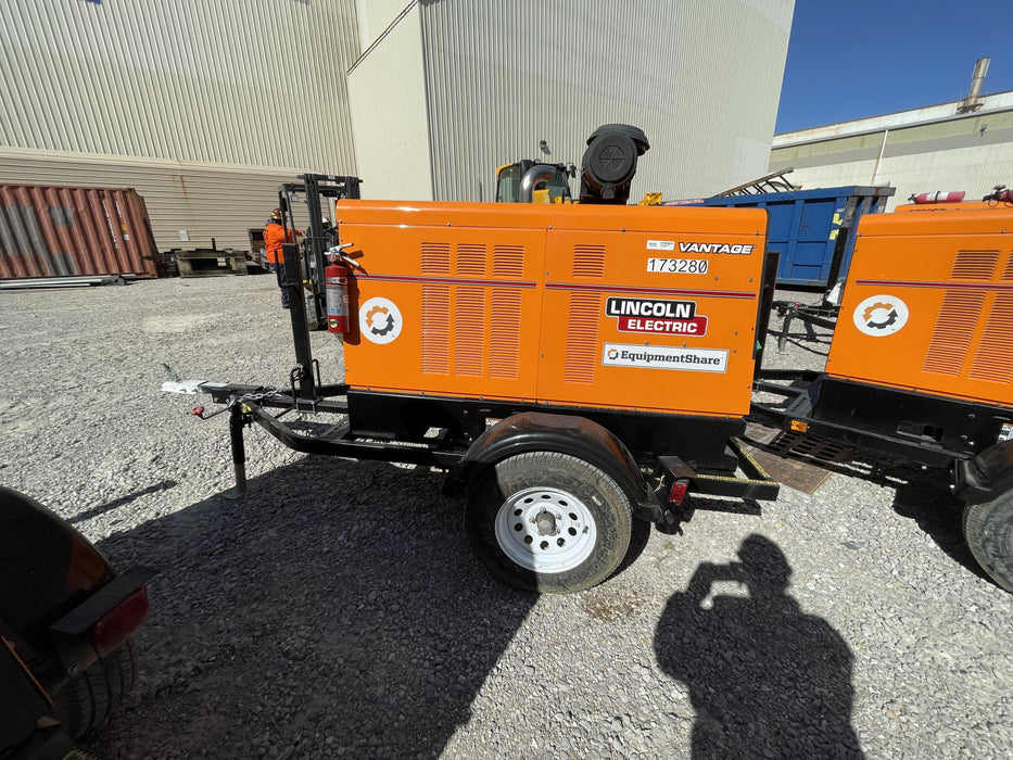 2021 Lincoln Electric Vantage 549X Ready Pak 3, ORANGE (includes trailer, cable rack, fender light kit)