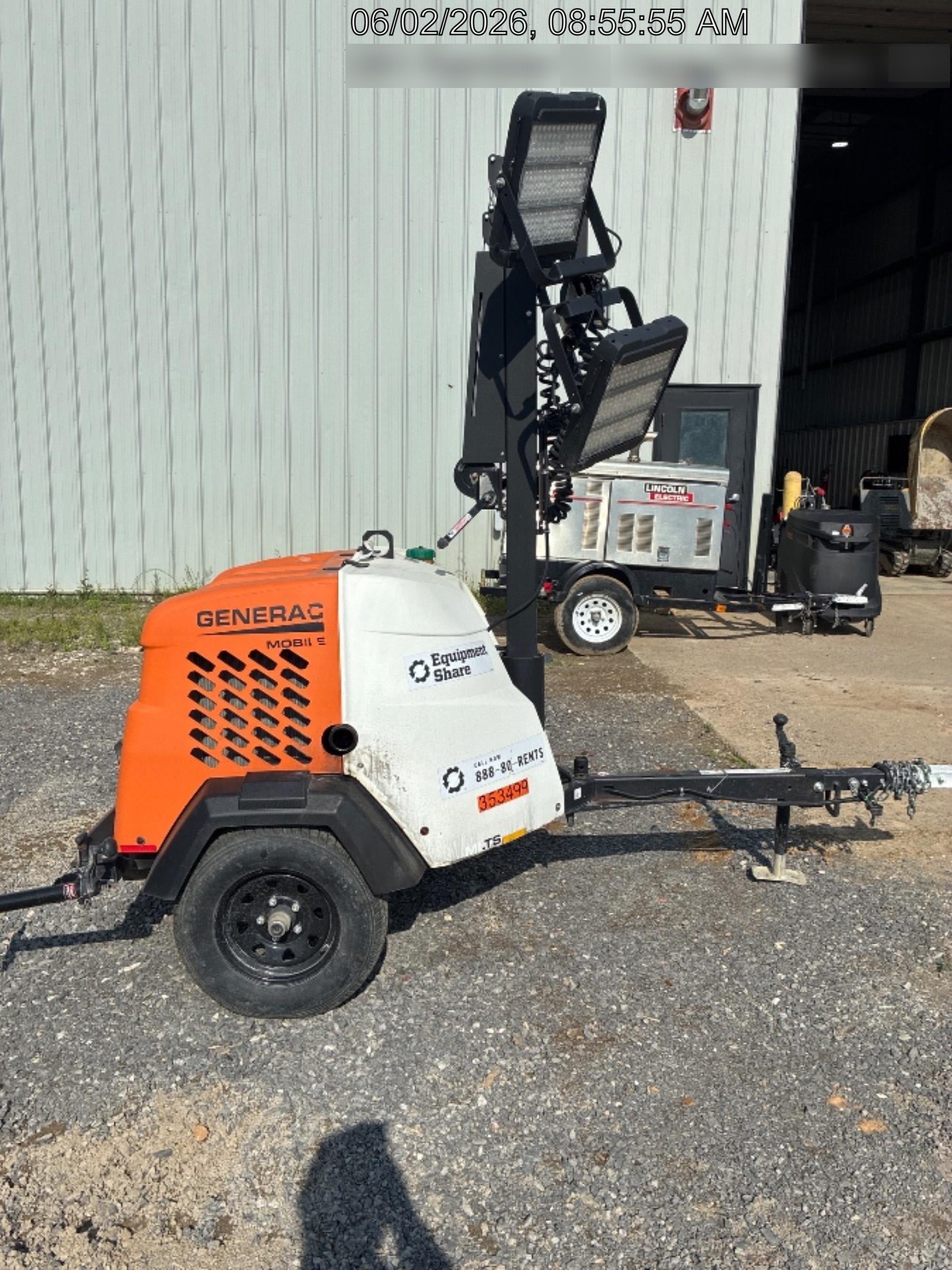 2023 Generac MLT2 Diesel, Flex Switch 120V Input, Powerzone Controller, (4) 320W LED Lights, 4kW Generator, 39.9 Gal Fuel Tank, 2" Ball, T3