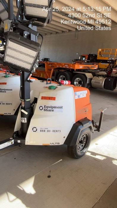 2024 Generac MLT2 Diesel, Flex Switch 120V Input, Powerzone Controller, 
(4) 320W LED Lights, 4kW Generator, 39.9 Gal Fuel Tank, 2" Ball, T3