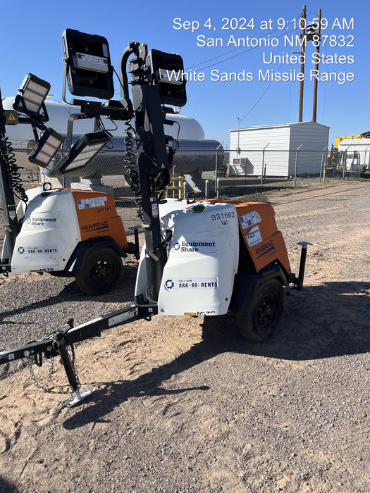 2023 Generac MLT2 Diesel, Flex Switch 120V Input, Powerzone Controller, (4) 320W LED Lights, 4kW Generator, 39.9 Gal Fuel Tank, 2" Ball, T3