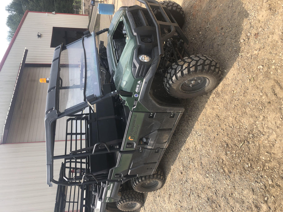 2019 Kawasaki Mule PRO-DXT Standard Options, Backup Alarm, Beacon, Plastic Hard Top, Poly Windshield, Horn Kit