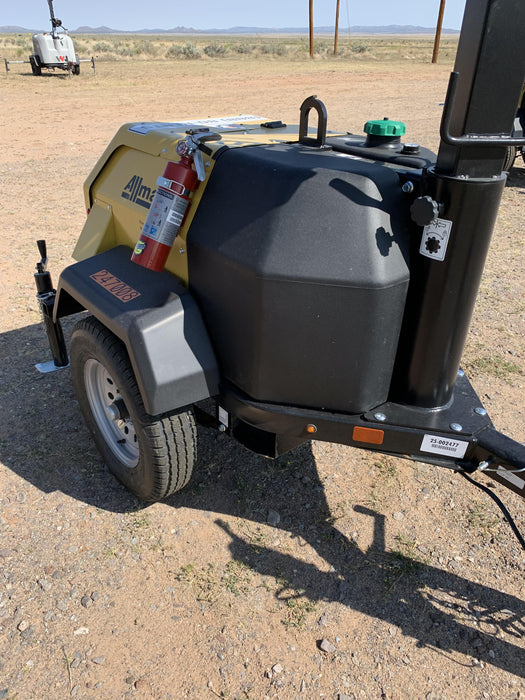 2022 Allmand NLV3GR (4) LED Light Fixture 350W, 23' Vertical Mast, 3kW Prime, Towable, ES Decals, T3