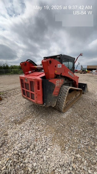 2019 Kubota SVL95-2S Cab/Heat/Air, Standard Tracks, Standard Flow, Hydraulic QC 80" HD Tooth Bucket