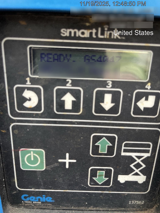 2019 Genie GS-4047 Folding rails with half height swing gate