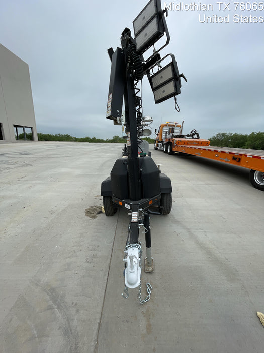 2022 Allmand NLV3GR (4) LED Light Fixture 350W, 23' Vertical Mast, 3kW Prime, Towable, Deep Sea L401, Leveling Jacks, Yanmar T4F 5.8hp