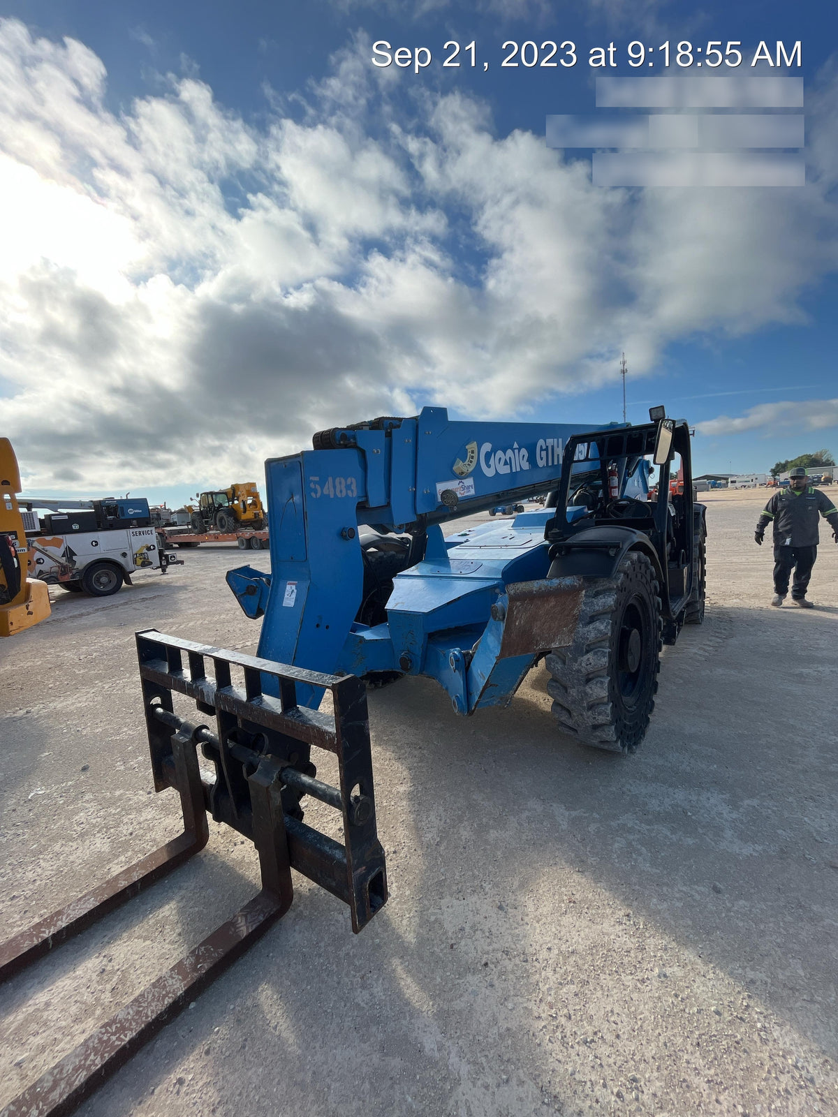 2017 Genie GTH-1056 Genie GTH1056, Solid Tires, 60" carriage, Open ROPS