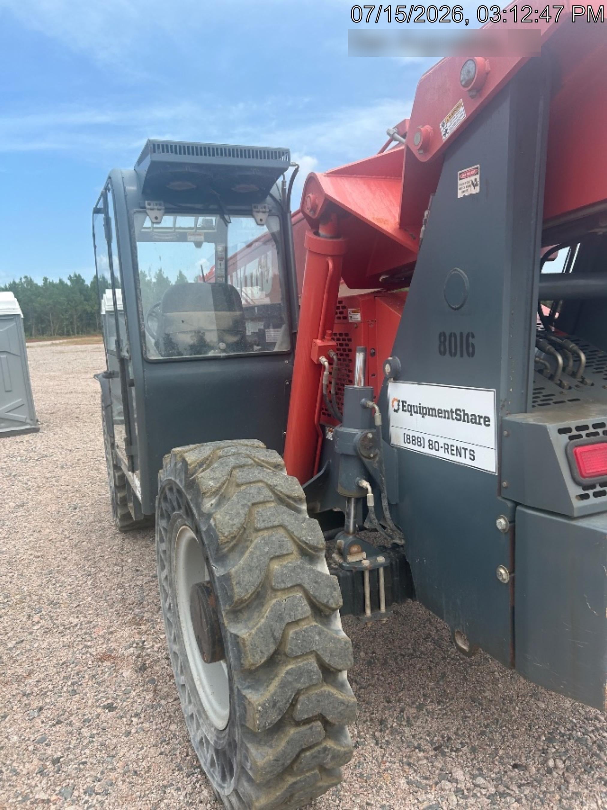 2018 Manitou MTA10055 Manitou MTA 10055 w/Cab/Heat/AC, Work Lights/Strobe, Aux Hyd, Solid Tires, Lift Hook, 66" Carriage, 60" Forks