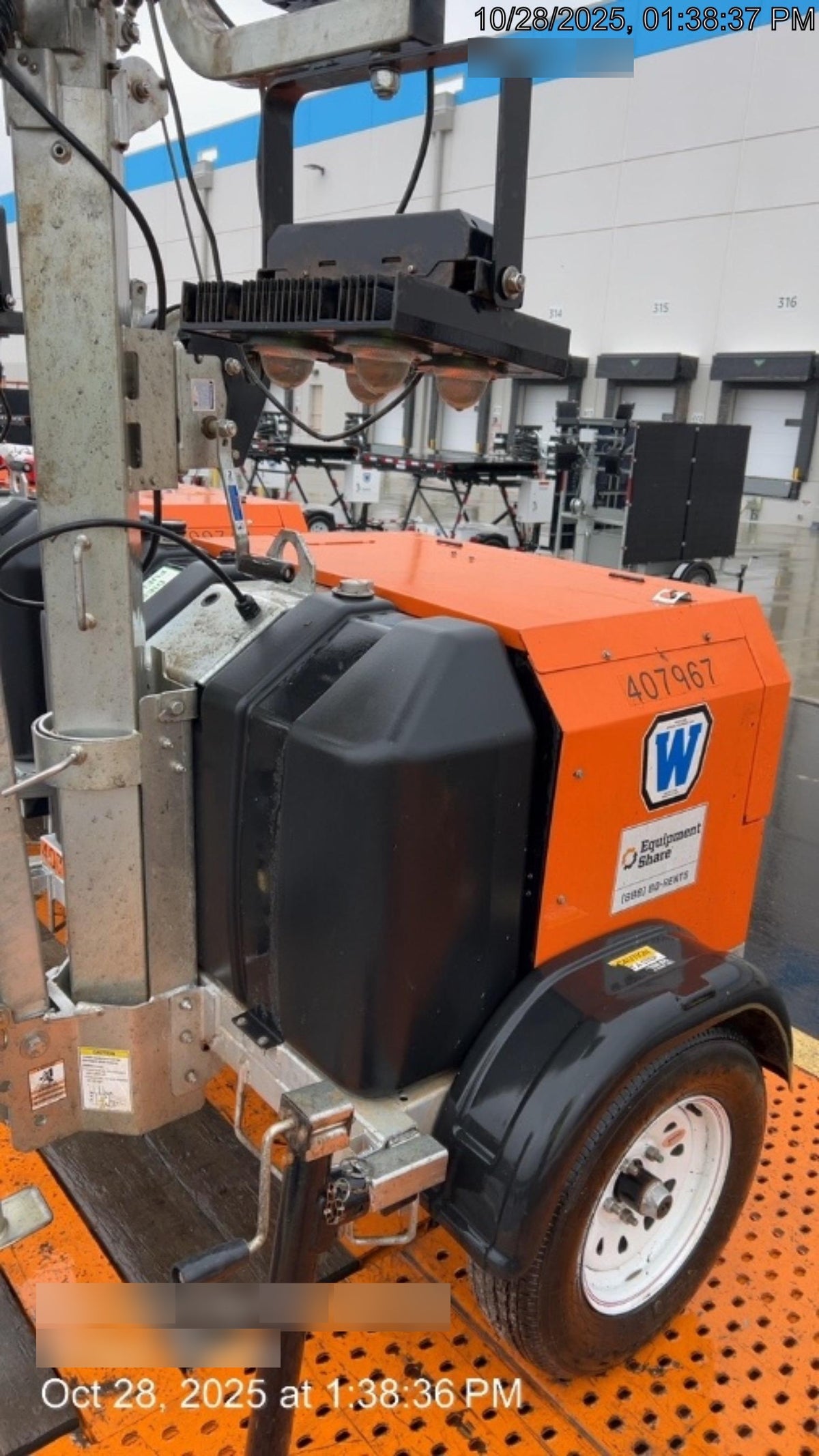 2024 Wanco WLTT-4MM4K Diesel, Deep Sea Controller, Shore Power Plug, Auto Start, (4) 350W LED Floodlights, 4kW Generator, 60 Gal Fuel Tank, 2" Ball, T3