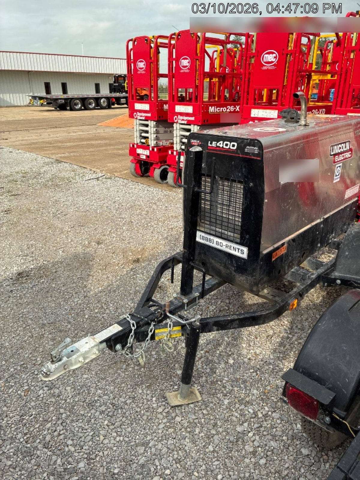 2024 Lincoln Electric LE400 Kubota V1505, Trlr, Cable Rack, Light Kit, ES Decals, T3