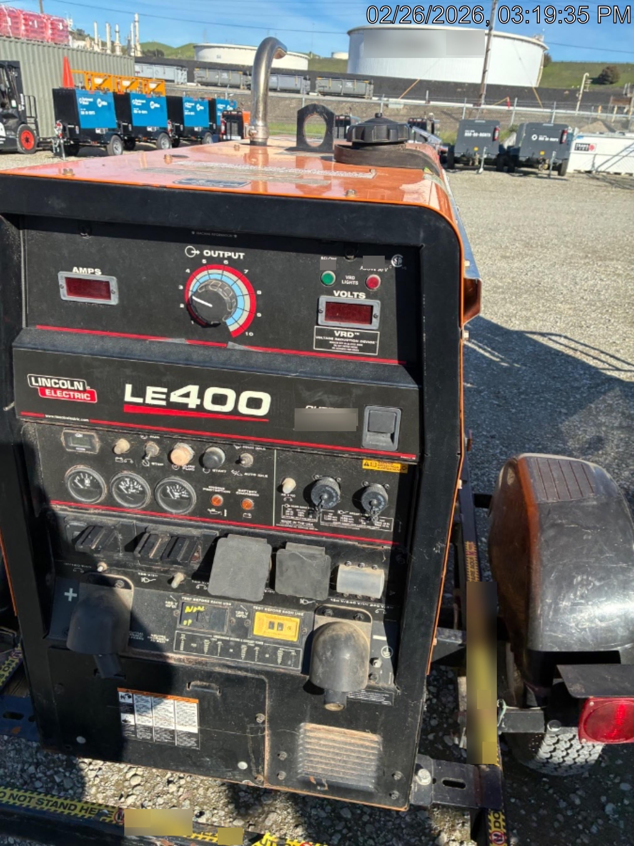 2023 Lincoln Electric LE400 Kubota V1505, Trlr, Cable Rack, Light Kit, ES Decals, T3