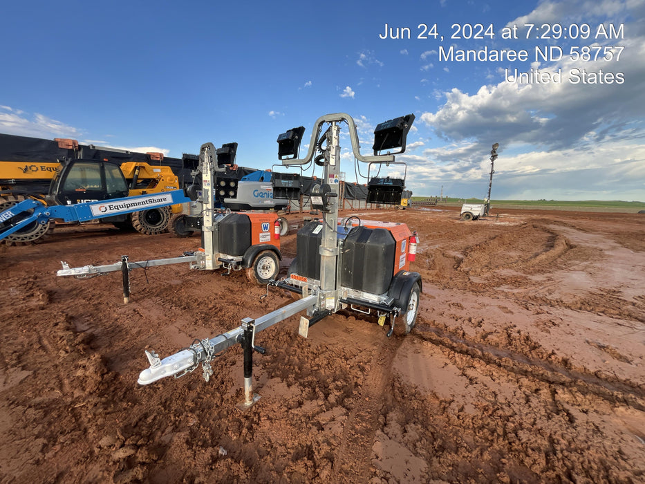 2024 Wanco WLTT-4MM4K Diesel, Deep Sea Controller, Shore Power Plug, Auto Start, (4) 350W LED Floodlights, 4kW Generator, 60 Gal Fuel Tank, 2" Ball, T3