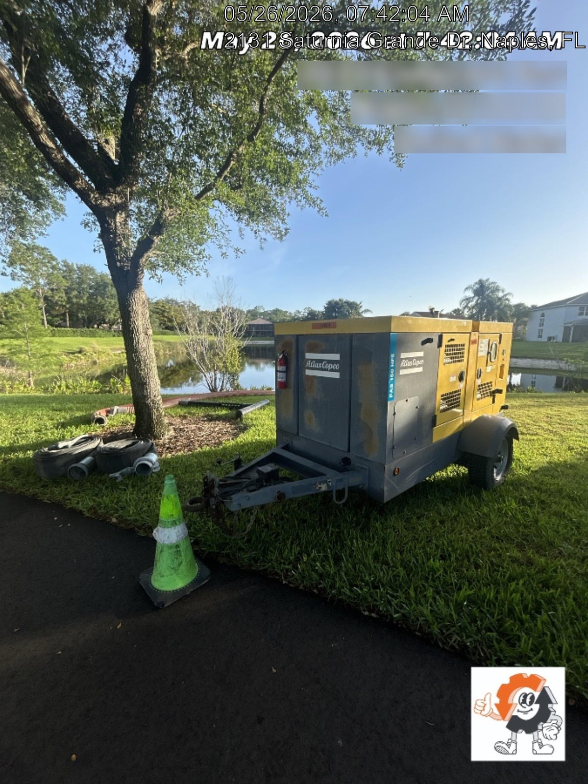 2020 ATLAS COPCO PAS 150 HF CS Enclosed