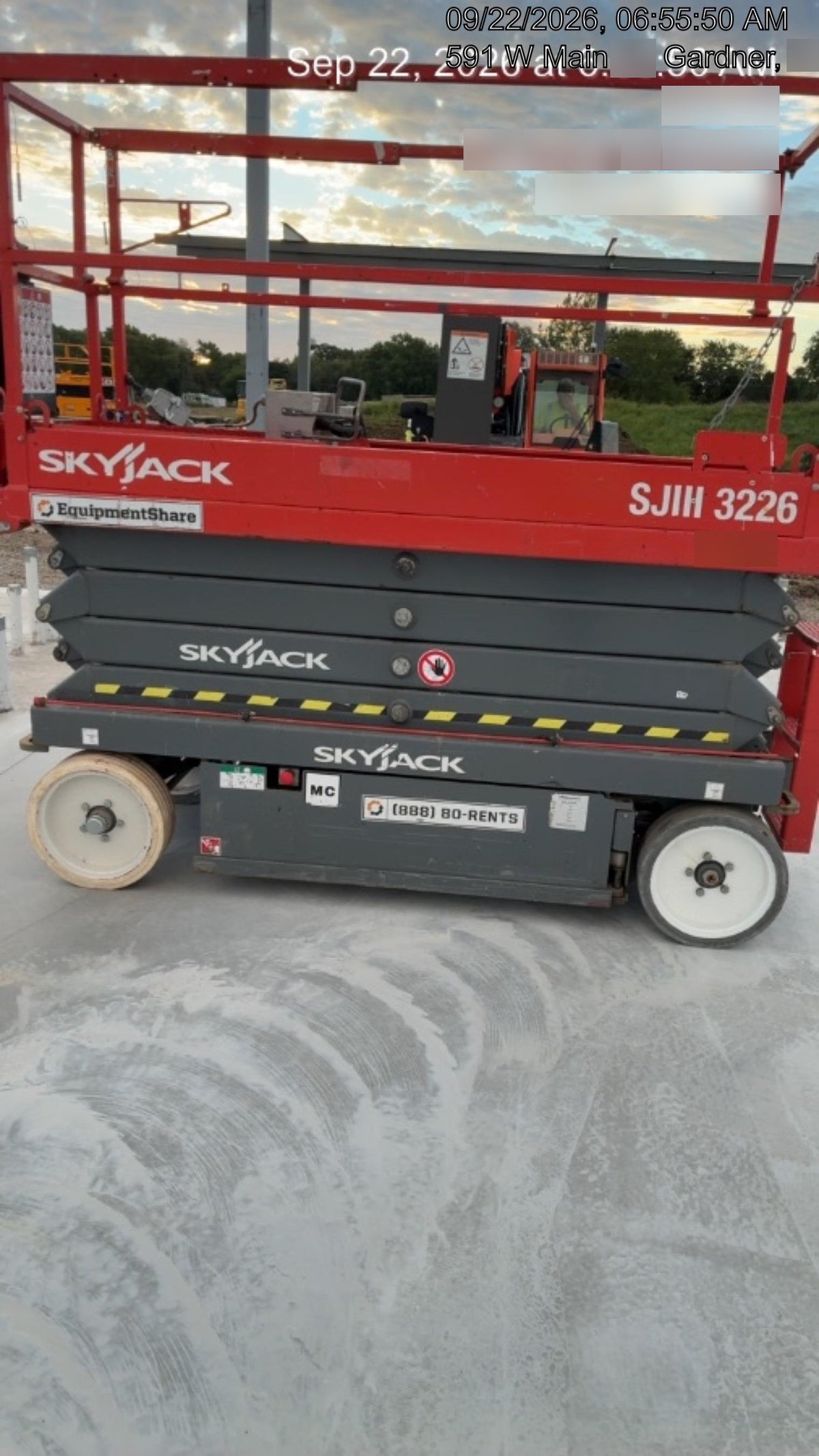 2017 Skyjack SJIII-3226 Standard Rental Specs