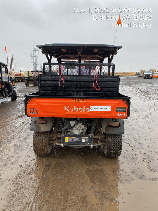 2022 Kubota RTV-X1140W-H Plastic Canopy, Windshield Acrylic Clear, LED Strobe Light, Wire Harness Kit, Back up Alarm