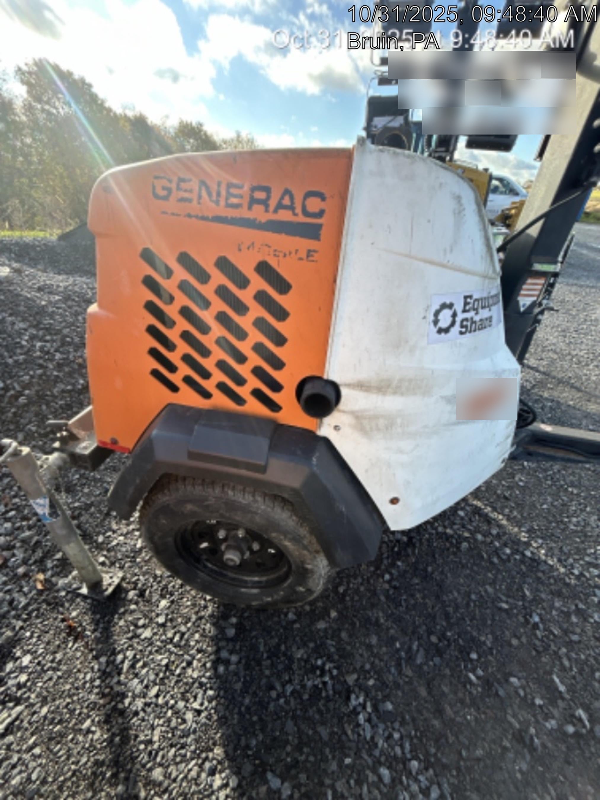 2023 Generac MLT2 Diesel, Flex Switch 120V Input, Powerzone Controller, 
(4) 320W LED Lights, 4kW Generator, 39.9 Gal Fuel Tank, 2" Ball, T3