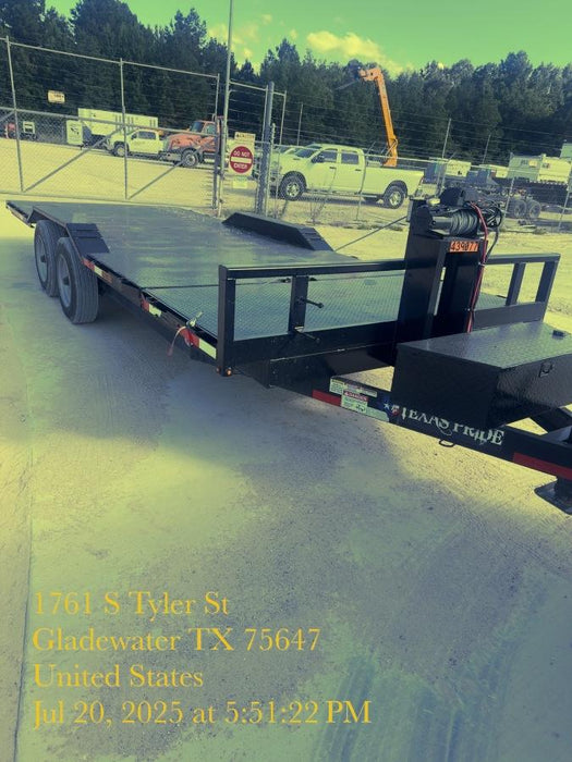 2024 TEXAS PRIDE TRAILERS 21' Lowboy Gravity Tilt Bed 14K Bumper Pull Trailer
