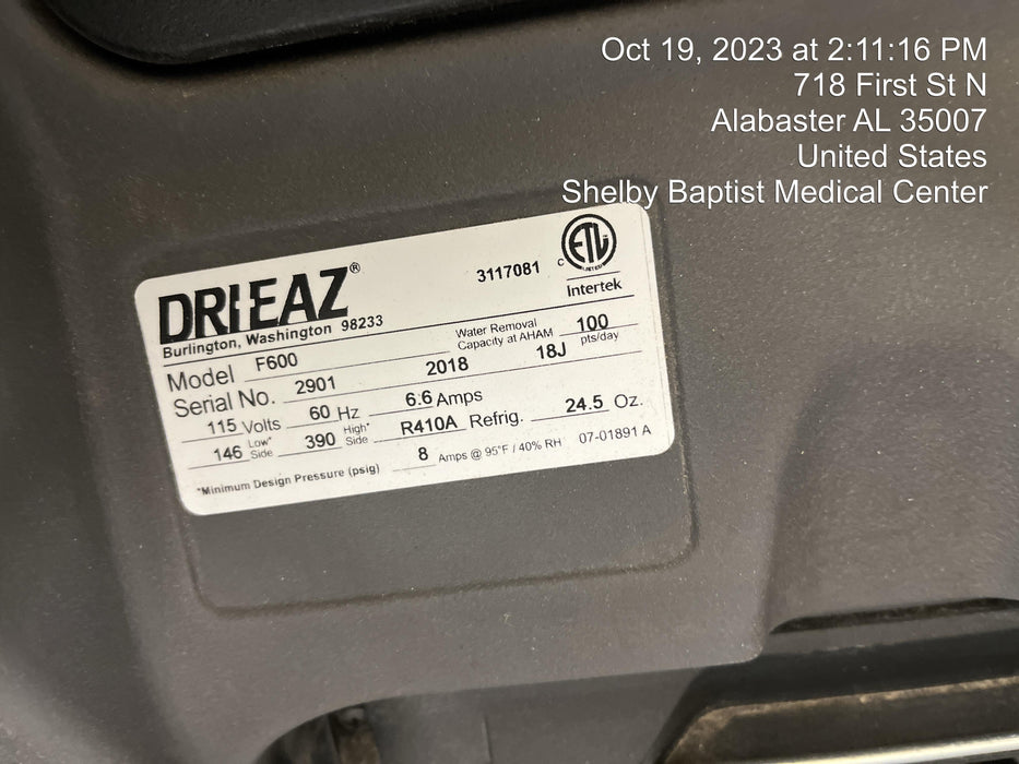 2020 DRI-EAZ LGR6000Li